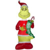 Image of Gemmy Inflatables Inflatable Party Decorations 9' Dr. Seuss' The Grinch w/ HO HO HO Stocking by Gemmy Inflatables 781880246916 111126 - 3723704