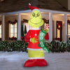 Image of Gemmy Inflatables Inflatable Party Decorations 9' Dr. Seuss' The Grinch w/ HO HO HO Stocking by Gemmy Inflatables 781880246916 111126 - 3723704