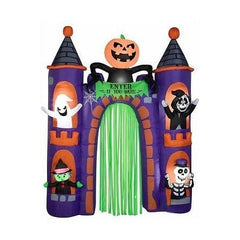 Gemmy Inflatables Inflatable Party Decorations 9' Halloween Castle Archway w/ Streamers by Gemmy Inflatables 781880267713 226961