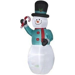 Gemmy Inflatables Lawn Ornaments & Garden Sculptures 11' Giant Christmas Snowman w/ Scarf by Gemmy Inflatables 781880241065 112644 11' Giant Christmas Snowman w/ Scarf by Gemmy Inflatables SKU# 112644