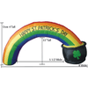 Image of Gemmy Inflatables Special Event Inflatables 8' Rainbow Arch With "Happy St. Patrick's Day!" On The Side!! This Rainbow Leads To A Pot Of Gold by Gemmy Inflatable Y405L 8' Rainbow Arch With "Happy St. Patrick's Day!" On The Side!! This Rainbow Leads To A Pot Of Gold by Gemmy Inflatable SKU# Y405L