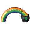 Image of Gemmy Inflatables Special Event Inflatables 8' Rainbow Arch With "Happy St. Patrick's Day!" On The Side!! This Rainbow Leads To A Pot Of Gold by Gemmy Inflatable Y405L 8' Rainbow Arch With "Happy St. Patrick's Day!" On The Side!! This Rainbow Leads To A Pot Of Gold by Gemmy Inflatable SKU# Y405L