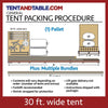 Image of 30' x 120' Premium Single Tube West Coast Frame Party Tent, Sectional