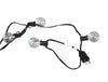 Image of Monaco 25-Foot String Light Set with 25 G40 Incandescent Bulbs with Black Cord for Indoor & Outdoor Use