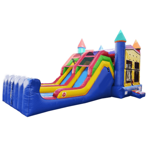 Happy Jump Commercial Bouncers 5 in 1 Super Combo Double Lane by Happy Jump CO2181 5 in 1 Super Combo Double Lane by Happy Jump SKU# CO2181