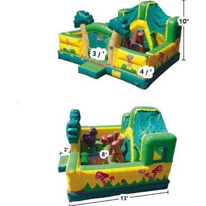 Happy Jump Inflatable Bouncers 10'H Jungle Junior Game by Happy Jump IG5522 10'H Frog Junior Safari by Happy Jump SKU# IG5511