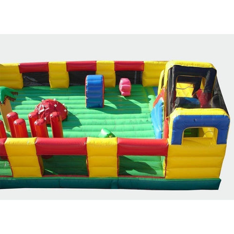 Happy Jump Inflatable Bouncers 12'H Ultimate Playground by Happy Jump 9'H Race Car Track by Happy Jump SKU# IG5451