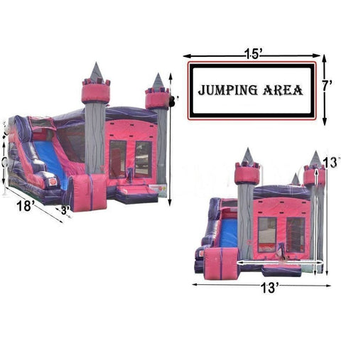 Happy Jump Inflatable Bouncers 14'H 5x Jump & Splash Diamond Castle by Happy Jump 781880278702 CO2329 14'H 5x Jump & Splash Diamond Castle by Happy Jump SKU# CO2329