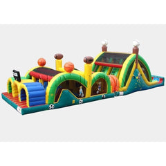 15'H 3 Lane Mega Thrill Sports Theme by Happy Jump