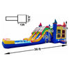 Image of Happy Jump Inflatable Bouncers 15'H 5 in 1 Super Combo Double Lane with Pool by Happy Jump 781880299349 CO2190 15'H 5 in 1 Super Combo Double Lane with Pool by Happy Jump SKU CO2190