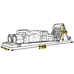 16'H Obstacle Course 3 - Western Theme by Happy Jump
