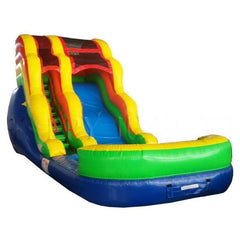 16'H Water Slide - Primary Colors by Happy Jump