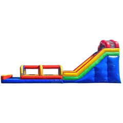 18'H Water Slide with Slip & Slide Pool by Happy Jump