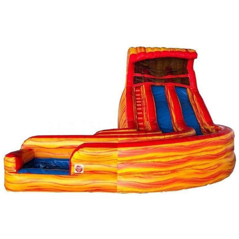 Happy Jump Inflatable Bouncers 19'H Aqua Flame Water Slide by Happy Jump 781880267317 WS4453 19'H Aqua Flame Water Slide by Happy Jump SKU WS4453