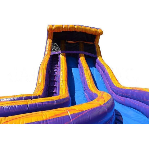 Happy Jump Inflatable Bouncers 19'H Aqua Purple Water Slide by Happy Jump 781880267324 WS4455 19'H Aqua Purple Water Slide by Happy Jump SKU WS4455