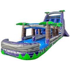 Happy Jump Inflatable Bouncers 22'H Double Bay Water Slide With Slip & Slide Pool by Happy Jump WS4153 22'H Double Lane Water Slide Primary Colors by Happy Jump SKU# WS4152