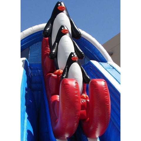 Happy Jump Inflatable Bouncers 22'H Raging Rapids Penguin Wet & Dry Slide by Happy Jump 781880266983 WS4402 22'H Raging Rapids Penguin Wet & Dry Slide by Happy Jump SKU WS4402