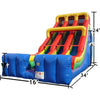 Image of Happy Jump Inflatable Bouncers 24'H Double Lane Slide by Happy Jump 18'H Double Drop Wet & Dry - Primary by Happy Jump SKU# WS4122