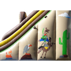 24'H Double Lane Slide - Western by Happy Jump