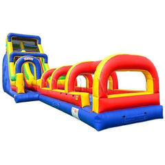 Happy Jump Inflatable Bouncers 24'H Single Lane Slide w/ Slip and Slide by Happy Jump WS4155 The Malibu (18' Double Lane) by Happy Jump SKU# WS4185