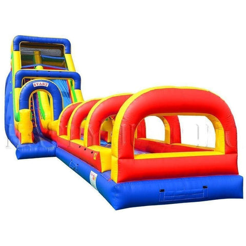 Happy Jump Inflatable Bouncers 24'H Single Lane Slide w/ Slip and Slide by Happy Jump WS4155 The Malibu (18' Double Lane) by Happy Jump SKU# WS4185