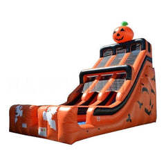 24' Halloween Double Lane Slide by Happy Jump