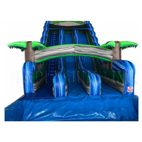 Happy Jump Inflatable Bouncers Blue Bay Water Slide (22' Double) by Happy Jump 22' Double Bay Water Slide by Happy Jump SKU# WS4150