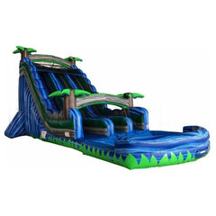 Happy Jump Inflatable Bouncers Blue Bay Water Slide (22' Double) by Happy Jump 22' Double Bay Water Slide by Happy Jump SKU# WS4150