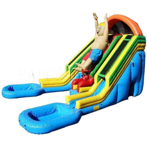 Happy Jump Inflatable Bouncers Raging Rapids 22' Water Slide W/ Character by Happy Jump 781880266969 WS4401 Raging Rapids 22' Water Slide W/ Character by Happy Jump SKU WS4401