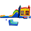 Image of Happy Jump Residential Bouncers 14' 5in1 Super Combo PLUS (Pool + Stopper) by Happy Jump 781880213512 CO2171 14' 5in1 Super Combo PLUS (Pool + Stopper) by Happy Jump SKU# CO2171