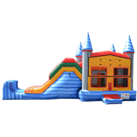 Happy Jump Residential Bouncers 30'L 14'H 5 in 1 Super Combo Castle Marble by Happy Jump CO2151-1M 30"L 14"H 5 in 1 Super Combo Castle Marble by Happy Jump SKU# CO2151-1M