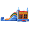 Image of Happy Jump Residential Bouncers 30'L 14'H 5 in 1 Super Combo Castle Marble by Happy Jump CO2151-1M 30"L 14"H 5 in 1 Super Combo Castle Marble by Happy Jump SKU# CO2151-1M
