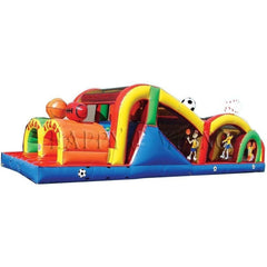 Happy Jump Water Parks & Slides 10'H Obstacle Game Sports Theme by Happy Jump 781880275930 IG5119 10'H Obstacle Game Sports Theme by Happy Jump SKU#IG5119