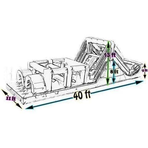 Happy Jump Water Parks & Slides 13'H Marble Rush by Happy Jump 781880268710 IG5110 13'H Marble Rush by Happy Jump SKU#IG5110