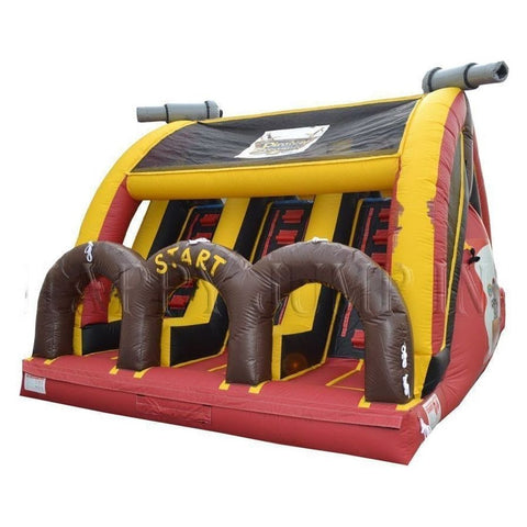 Happy Jump Water Parks & Slides 14'H 3 Lane Mega Thrill Pirate by Happy Jump 13'H Camo 3 lane Mega Thrill by Happy Jump SKU#IG5255