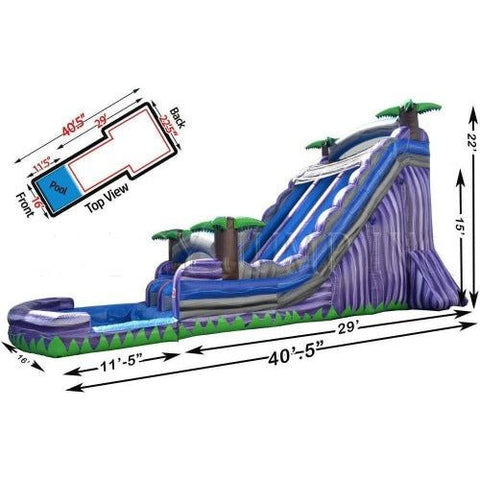 Happy Jump Water Slides 22' Double Bay Water Slide by Happy Jump WS4150 22' Double Bay Water Slide by Happy Jump SKU# WS4150