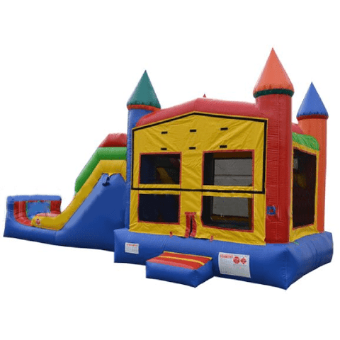 Happy Jump WET N DRY COMBOS 30'L 14'H 5 in 1 Super Combo Castle by Happy Jump CO2151 30"L 14"H 5 in 1 Super Combo Castle by Happy Jump SKU# CO2151