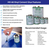 Image of Moose Supply Inflatable Bounce House Vinyl Repair Kit, Red with 4 oz. HH66 Glue