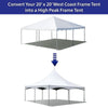 Image of High Peak Tent Conversion Kit for 20' x 20' Premium West Coast Frame Tent, White