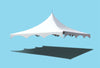 Image of 30' x 30' High Peak Frame Top Only - White