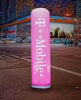 Image of 6ft T-Mobile Inflatable LED Pillar - Pink - 18in Diameter
