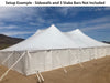 Image of 60' x 90' Premium Sectional Canopy Pole Party Tent - White