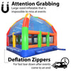 Image of 22' x 22' Big Bubba Giant Rainbow Bounce House with Blower