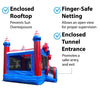 Image of Commercial Inflatable Bounce House with Blower, Stars and Stripes