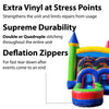 Image of Kids Modern Rainbow Water Slide Bounce House Combo with Blower