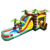 Image of Mega Tropical Fire Marble Water Slide Bounce House Combo with Blower