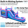 Image of Save on Mega Pink Inflatable Water Slide Bounce House Combo with Blower