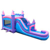 Image of Buy Bounce House Near Me Mega Pink Inflatable Water Slide Bouncy Castle Combo with Blower