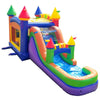 Image of Mega Rainbow Water Slide Bounce House Combo with Blower