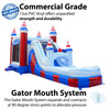 Image of Mega Stars and Stripes Inflatable Water Slide Bounce House Combo with Blower